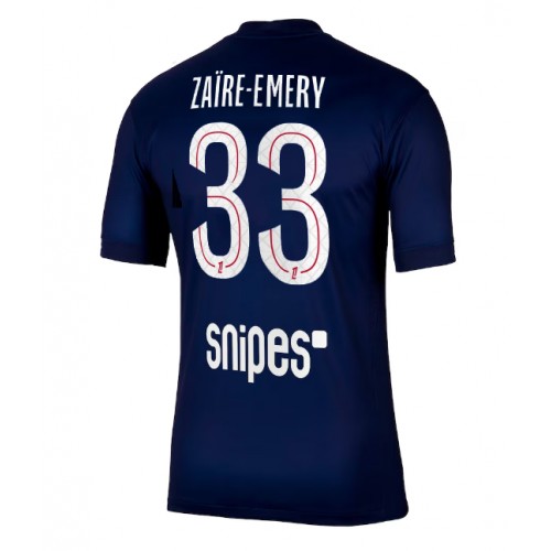 Paris Saint-Germain Warren Zaire-Emery #33 Replica Home Shirt 2025-26 Short Sleeve Paris Saint-Germain Warren Zaire-Emery #33 Replica Home Shirt 2025-26 Short Sleeve
